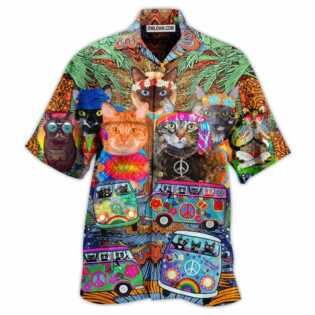 Cat Love Life In Bus - Hawaiian Shirt - Owl Ohh - Owl Ohh