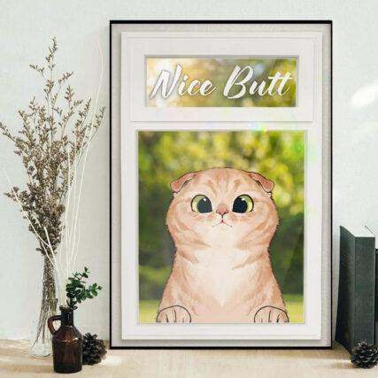 Cat Love Nice Butt - Vertical Poster - Owl Ohh - Owl Ohh