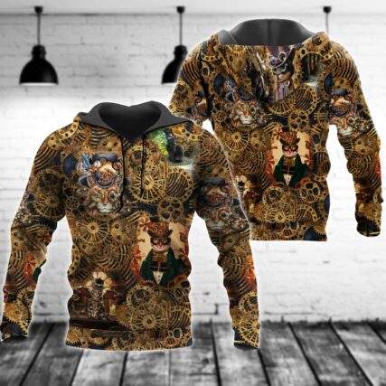 Cat Loves Machine - Hoodie - Owl Ohh - Owl Ohh