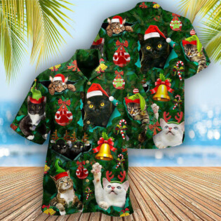 Cat Meowy Christmas - Hawaiian Shirt - Owl Ohh - Owl Ohh