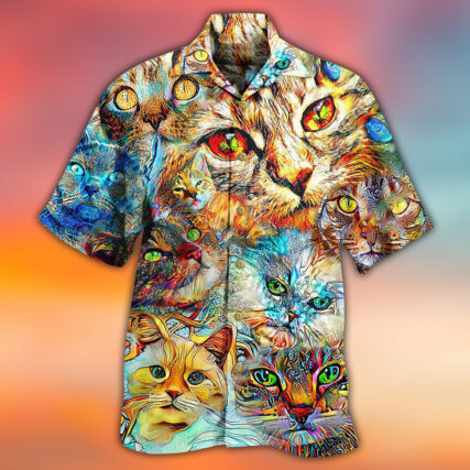 Cat Real Love Cats - Hawaiian Shirt - Owl Ohh - Owl Ohh