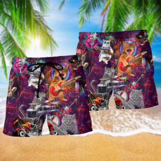 Cat Rocker Happy Everyday - Beach Short - Owl Ohh - Owl Ohh