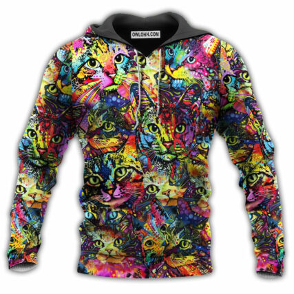 Cat Smile Color Combination - Hoodie - Owl Ohh - Owl Ohh