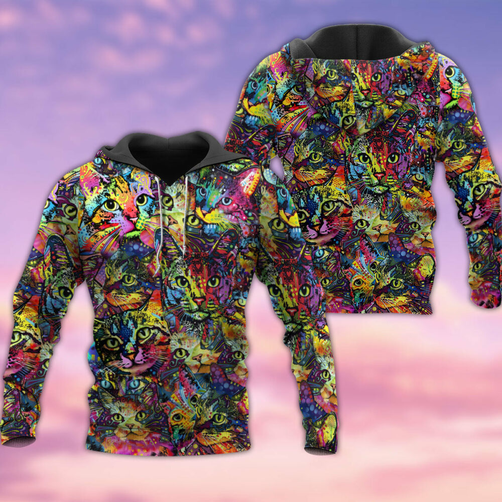 Cat Smile Color Combination - Hoodie - Owl Ohh - Owl Ohh