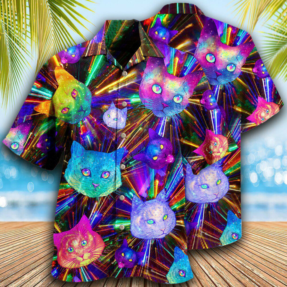 Cat Space Evolution Stunning - Hawaiian Shirt - Owl Ohh - Owl Ohh