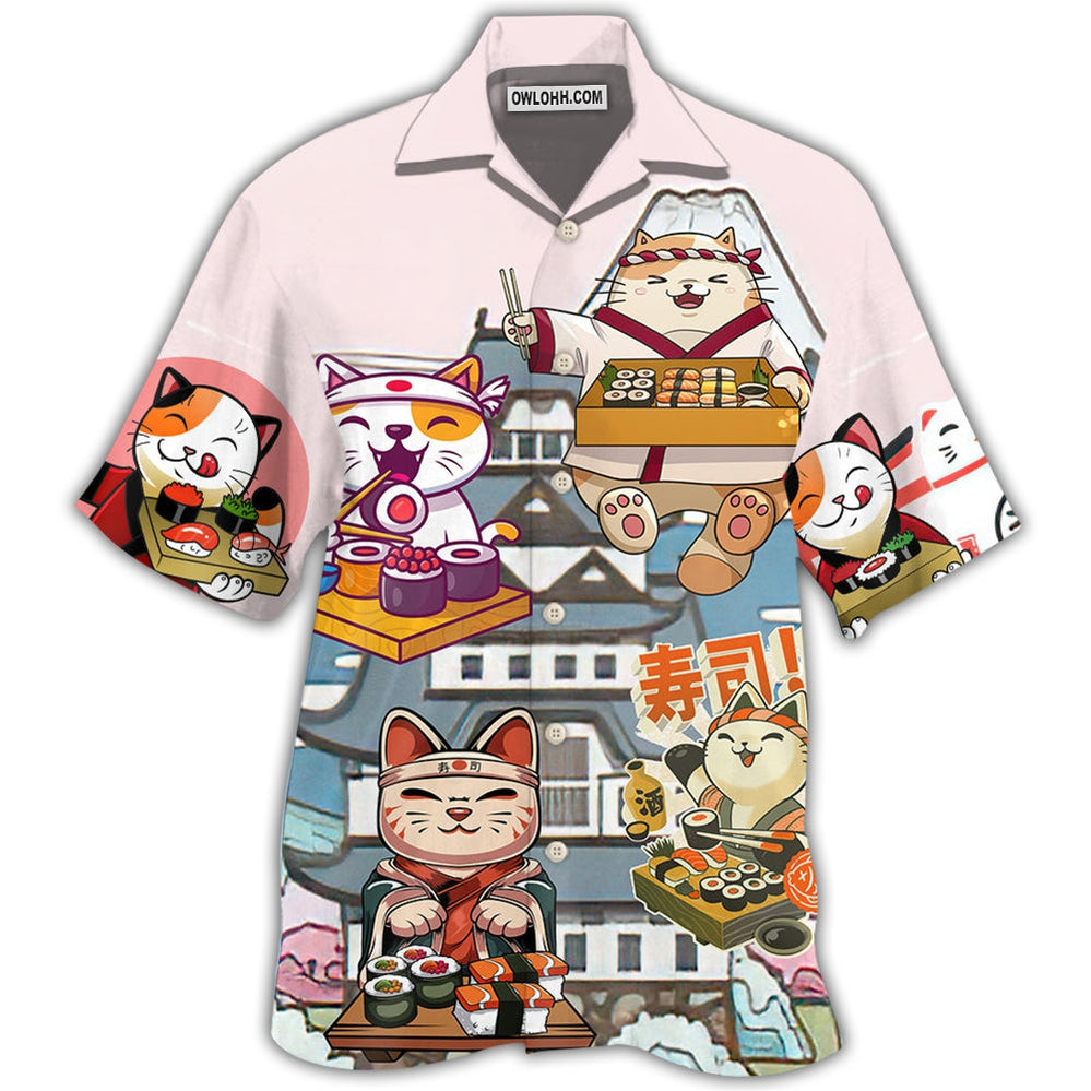 Cat Sushi Lovely - Hawaiian Shirt - Owl Ohh - Owl Ohh