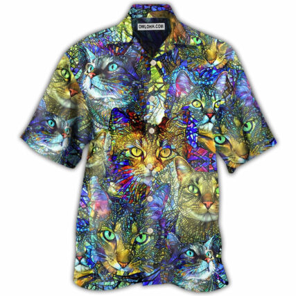 Cat Tabby Cat Lover Art - Hawaiian Shirt - Owl Ohh - Owl Ohh