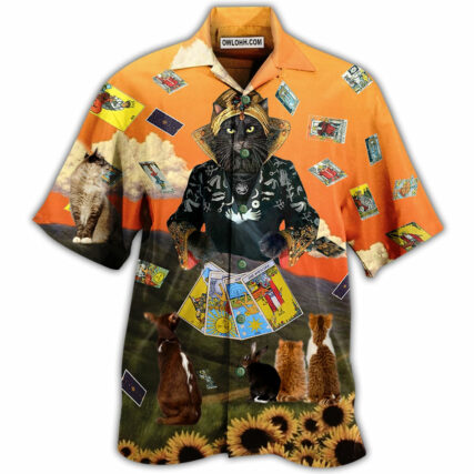 Cat Tarot Cool Style - Hawaiian Shirt - Owl Ohh - Owl Ohh