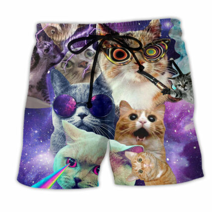 Cat The Battle Flying Cat Rebellion - Beach Short - Owl Ohh - Owl Ohh