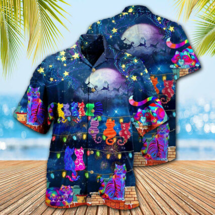 Cat The Jolly Cats On Roof - Hawaiian Shirt - Owl Ohh - Owl Ohh