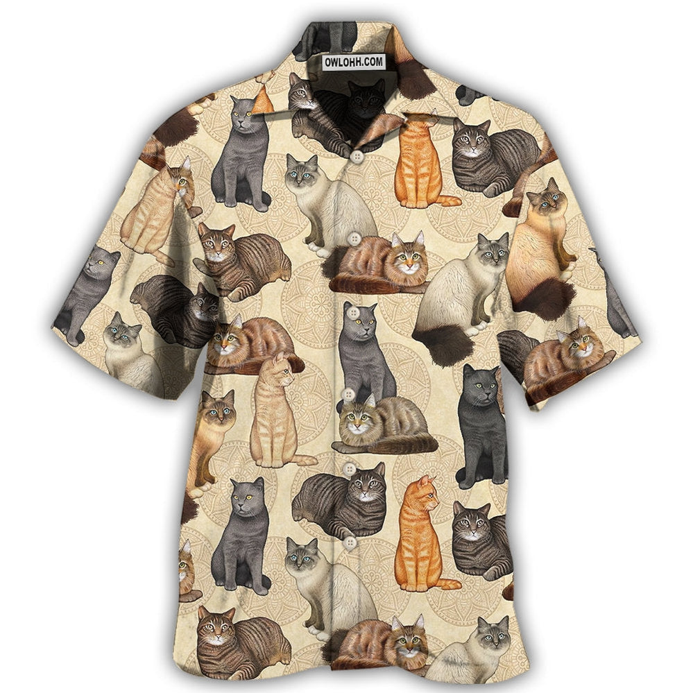 Cat Make Me Happy - Hawaiian Shirt - Owl Ohh - Owl Ohh