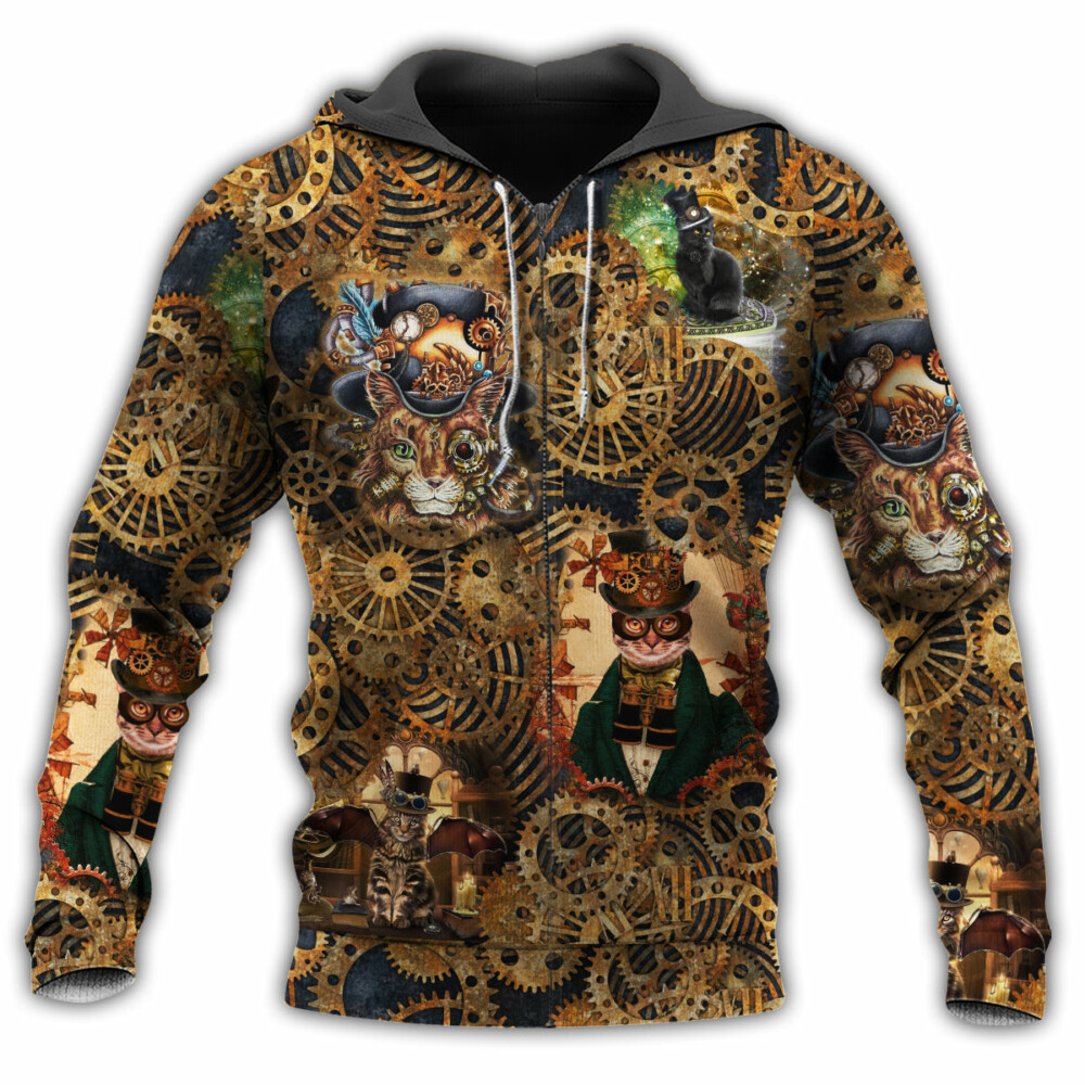 Cat Loves Machine - Hoodie - Owl Ohh - Owl Ohh