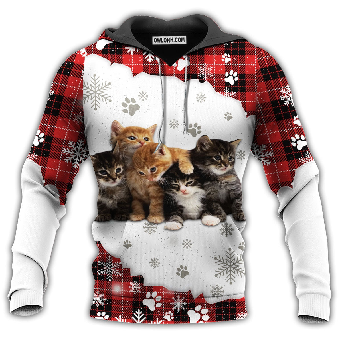 Cat Loves Snow - Hoodie - Owl Ohh - Owl Ohh