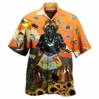 Cat And Tarot Style - Hawaiian Shirt - Owl Ohh - Owl Ohh