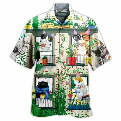 Cat Good Morning Fresh - Hawaiian Shirt - Owl Ohh - Owl Ohh