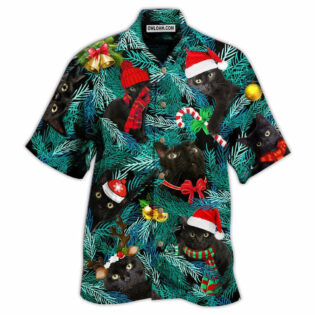 Black Cat Is It Jolly Enough Black Cat - Hawaiian Shirt - Owl Ohh - Owl Ohh