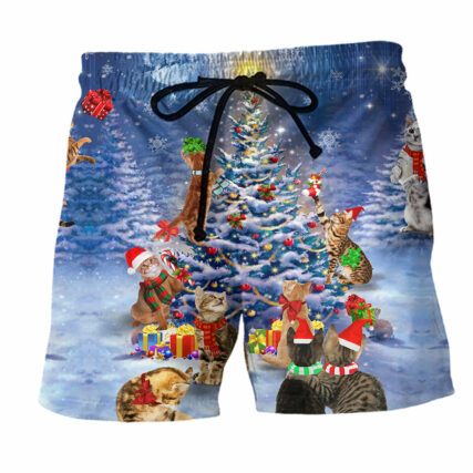 Cats Love Christmas Everytime - Beach Short - Owl Ohh - Owl Ohh