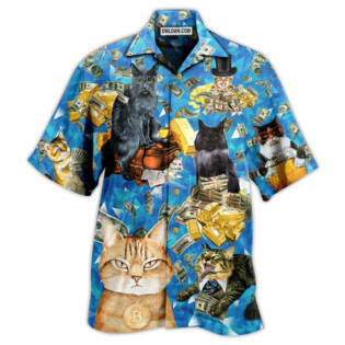 Cat Love Money Cool - Hawaiian Shirt - Owl Ohh - Owl Ohh