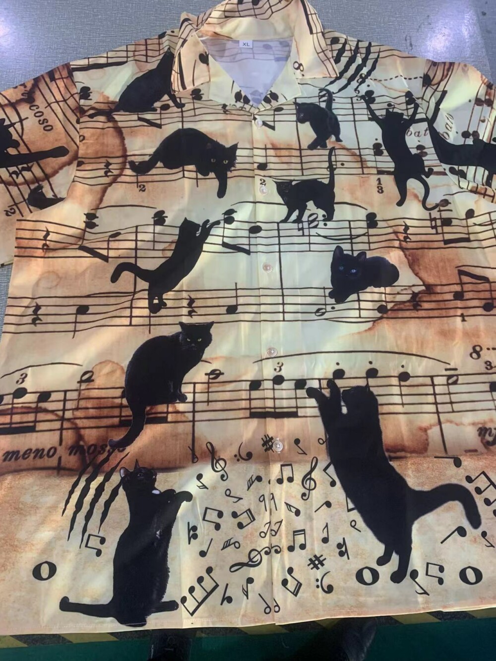 Cat Love Music Note - Hawaiian Shirt - Owl Ohh - Owl Ohh
