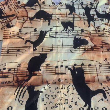 Cat Love Music Note - Hawaiian Shirt - Owl Ohh - Owl Ohh