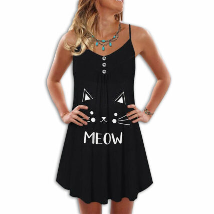 Cat Love Summer Vibes So Cute - Summer Dress - Owl Ohh - Owl Ohh