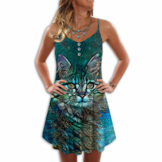 Cat Love Summer Vibes Cool - Summer Dress - Owl Ohh - Owl Ohh