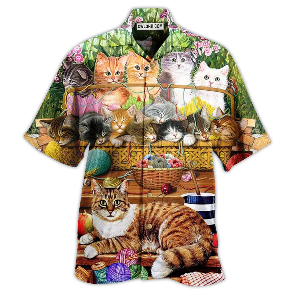 Cat Love Wool Roll - Hawaiian Shirt - Owl Ohh - Owl Ohh