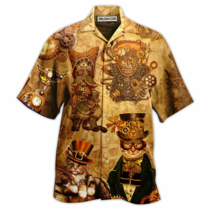 Cat Luxury Style - Hawaiian Shirt - Owl Ohh - Owl Ohh