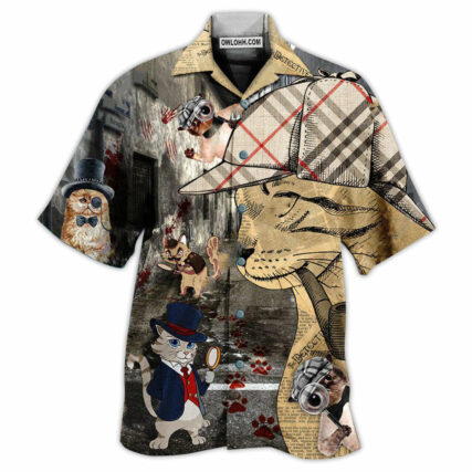 Cat Cool Master Detective - Hawaiian Shirt - Owl Ohh - Owl Ohh