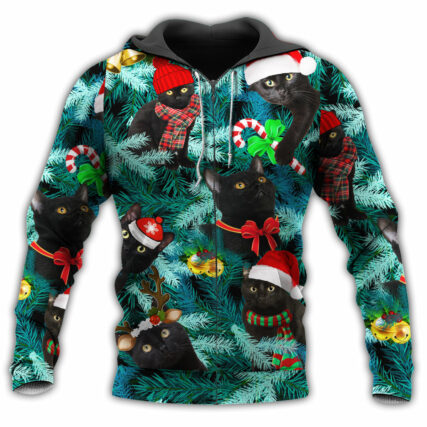 Cat It Is Jolly Black Cat Lover - Hoodie - Owl Ohh - Owl Ohh