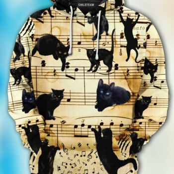 Cats love music - Hoodie - HOOD06TNH170921