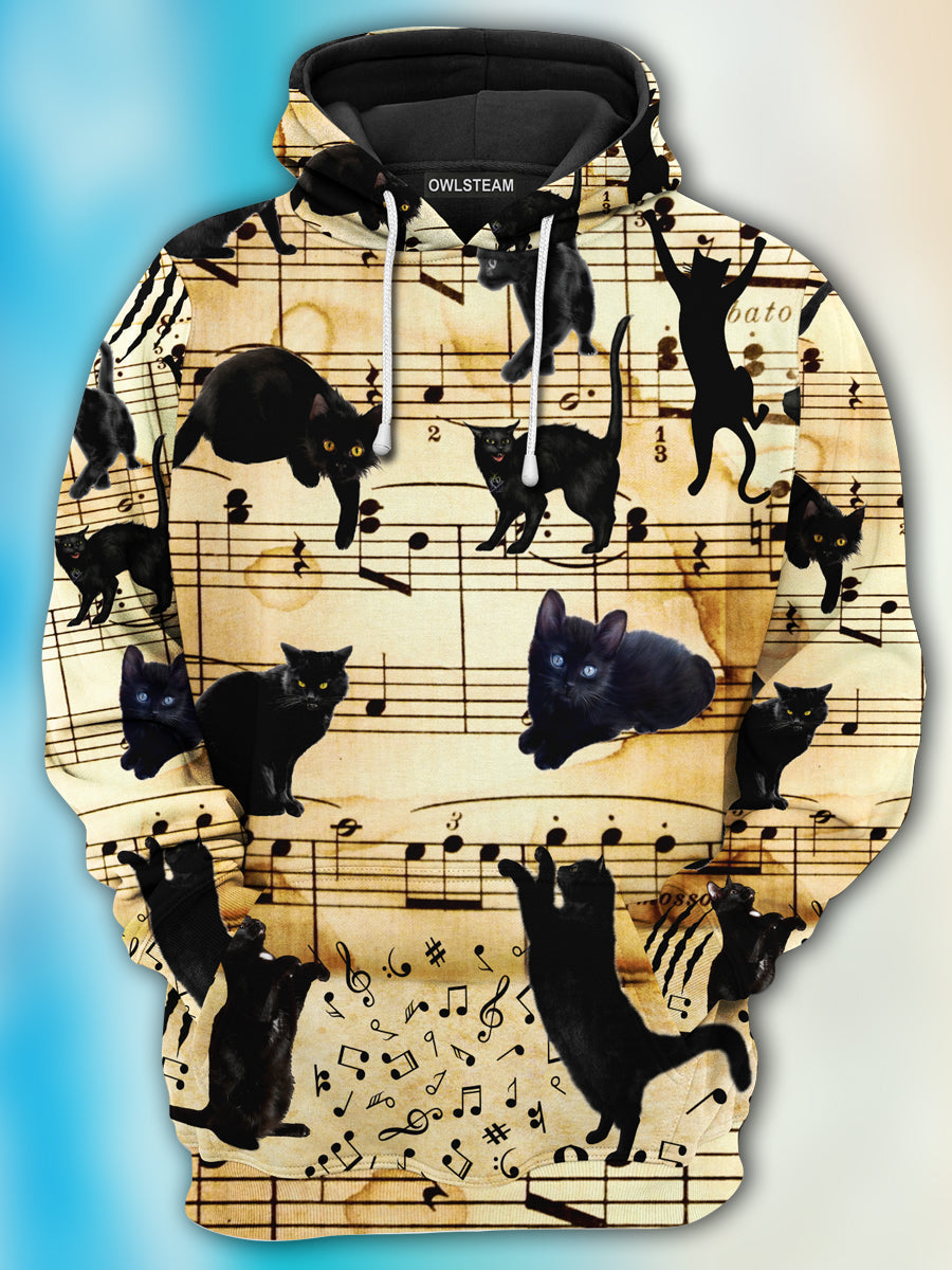 Cats love music - Hoodie - HOOD06TNH170921