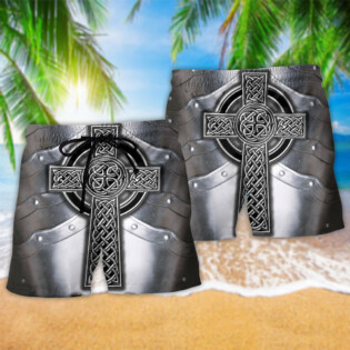 Celtic armor metal irish Cool Style - Beach Short - Owl Ohh - Owl Ohh