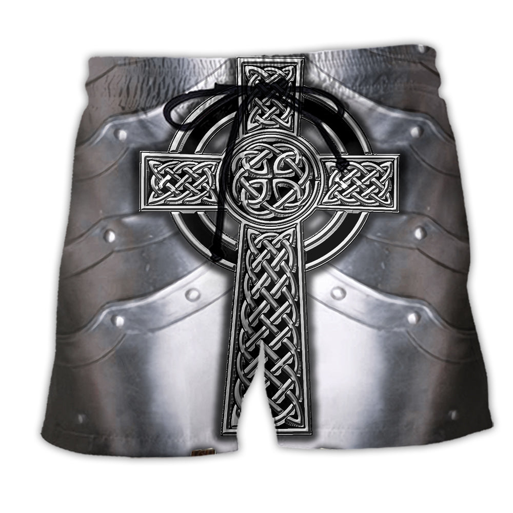 Celtic armor metal irish Cool Style - Beach Short - Owl Ohh - Owl Ohh