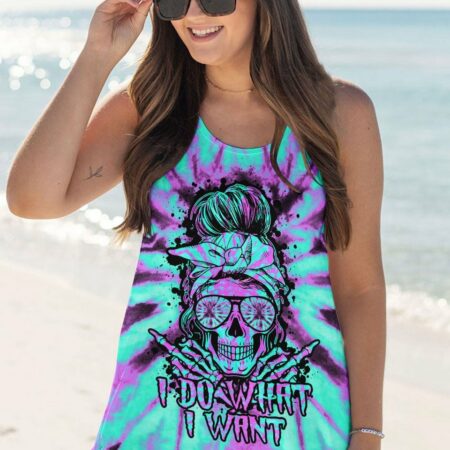I DO WHAT I WANT TIE DYE SKULL ALL OVER PRINT - TLTY1601232
