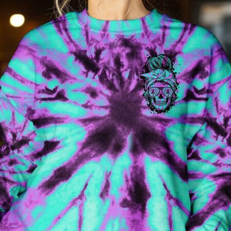 I DO WHAT I WANT TIE DYE SKULL ALL OVER PRINT - TLTY1601232