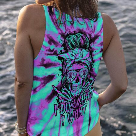 I DO WHAT I WANT TIE DYE SKULL ALL OVER PRINT - TLTY1601232