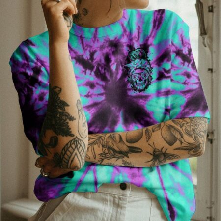 I DO WHAT I WANT TIE DYE SKULL ALL OVER PRINT - TLTY1601232