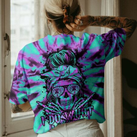 I DO WHAT I WANT TIE DYE SKULL ALL OVER PRINT - TLTY1601232