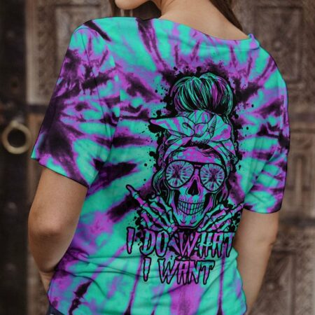 I DO WHAT I WANT TIE DYE SKULL ALL OVER PRINT - TLTY1601232