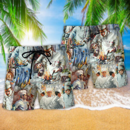 Chef Are Made To Make Magic With Knives And Fire - Beach Short - Owl Ohh - Owl Ohh