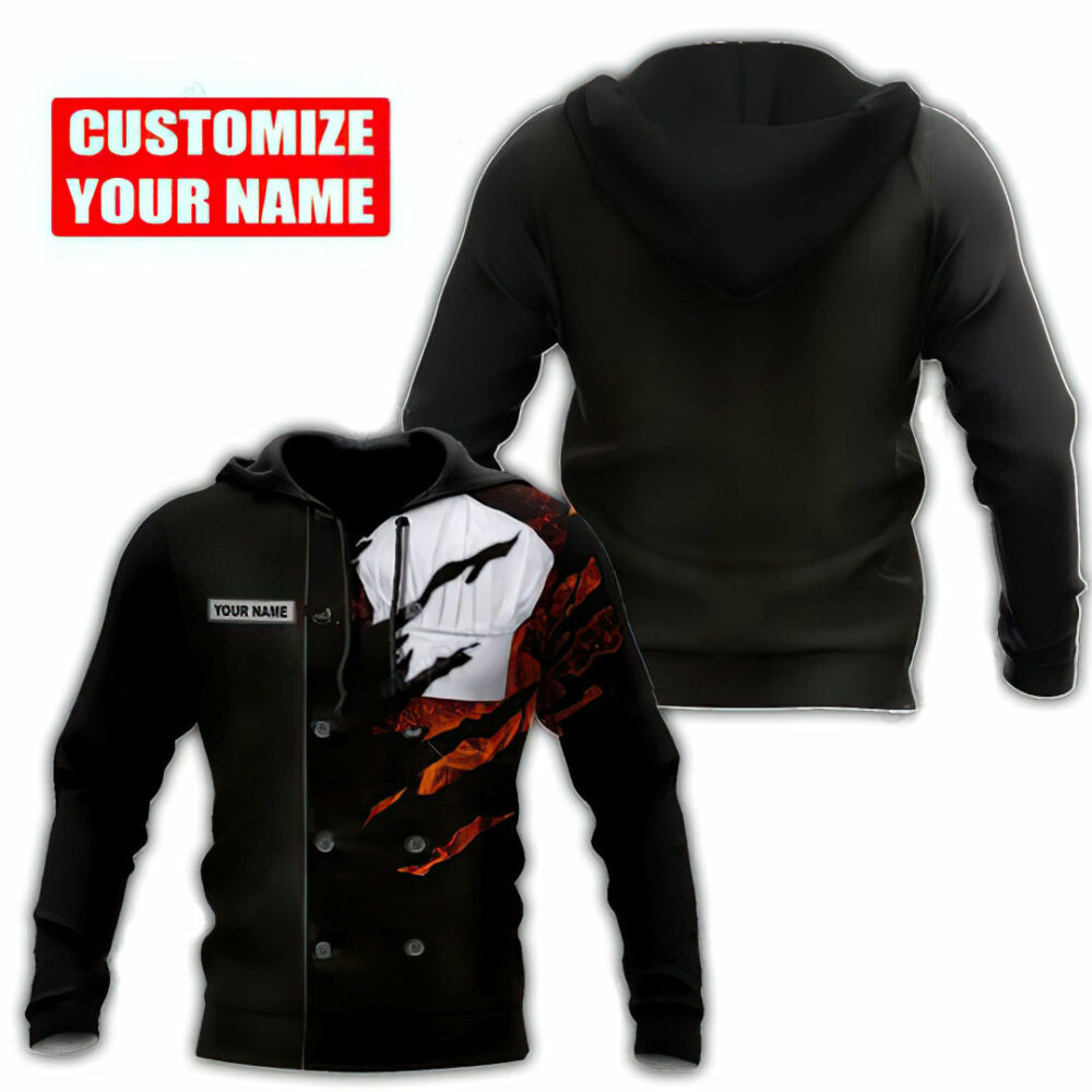 Chef Fire Personalized - Hoodie - Owl Ohh - Owl Ohh