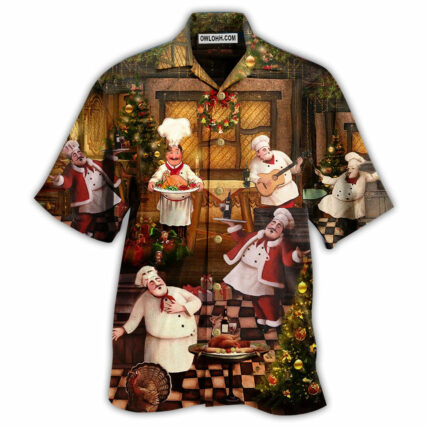 Chef Food Merry Christmas - Hawaiian Shirt - Owl Ohh - Owl Ohh