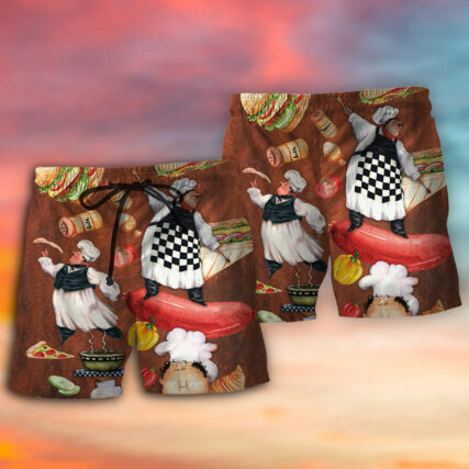 Chef Funny Food I'm A Chef - Beach Short - Owl Ohh - Owl Ohh