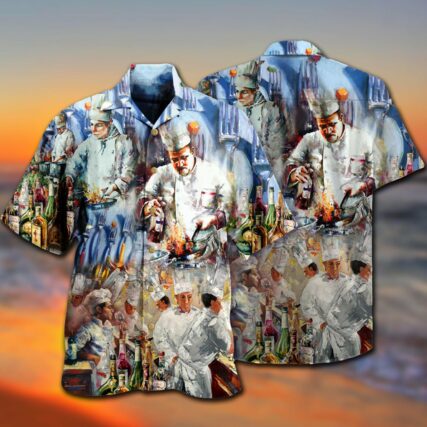 Chef To Make Magic With Knives And Fire - Hawaiian Shirt - Owl Ohh - Owl Ohh