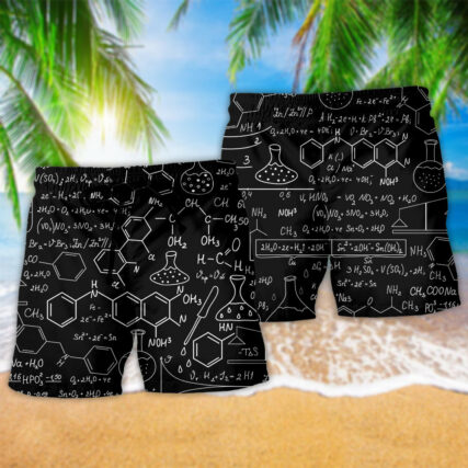 Chemistry Black Style Simple - Beach Short - Owl Ohh - Owl Ohh