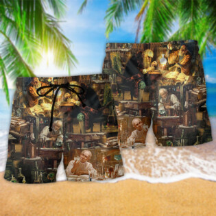 Chemistry One Thing That You Can't Fake Is Chemistry Retro - Beach Short - Owl Ohh - Owl Ohh