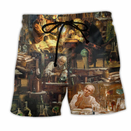 Chemistry One Thing That You Can't Fake Is Chemistry Retro - Beach Short - Owl Ohh - Owl Ohh