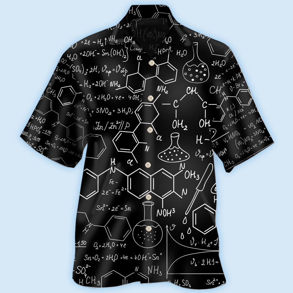 Chemistry Black Color Style - Hawaiian Shirt - Owl Ohh - Owl Ohh