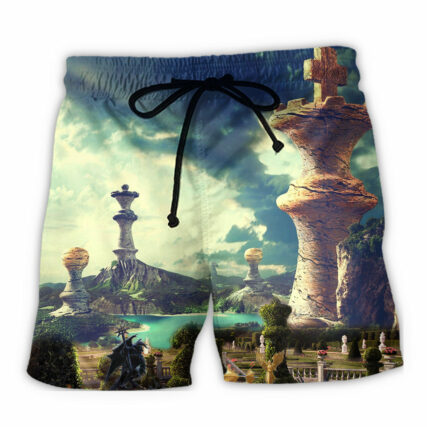 Chess Is A Funny Game Cool Style - Beach Short - Owl Ohh - Owl Ohh